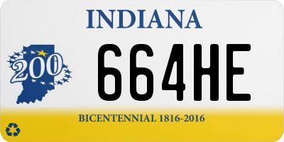 IN license plate 664HE