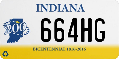 IN license plate 664HG
