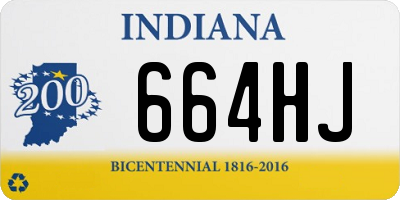 IN license plate 664HJ