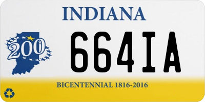 IN license plate 664IA