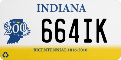 IN license plate 664IK