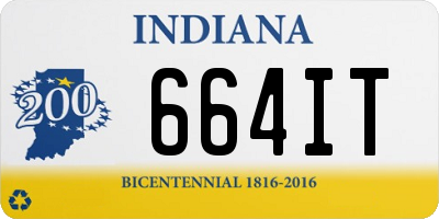 IN license plate 664IT