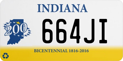 IN license plate 664JI