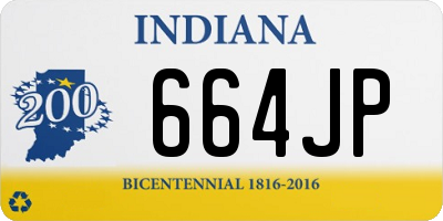 IN license plate 664JP