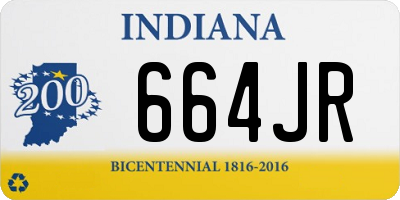 IN license plate 664JR