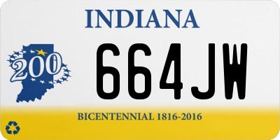 IN license plate 664JW