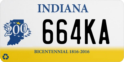 IN license plate 664KA