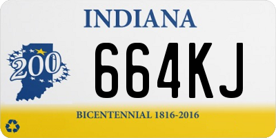 IN license plate 664KJ