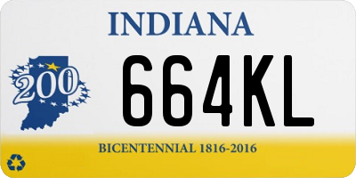 IN license plate 664KL