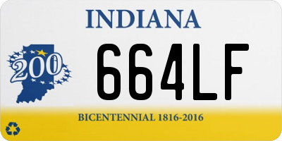 IN license plate 664LF