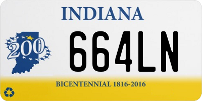 IN license plate 664LN