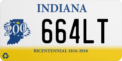 IN license plate 664LT