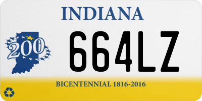 IN license plate 664LZ