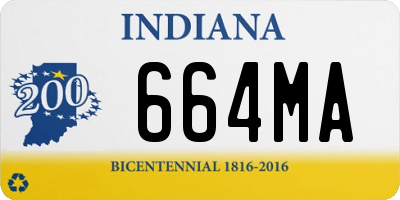 IN license plate 664MA