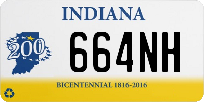 IN license plate 664NH