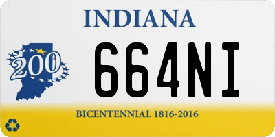 IN license plate 664NI