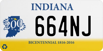IN license plate 664NJ