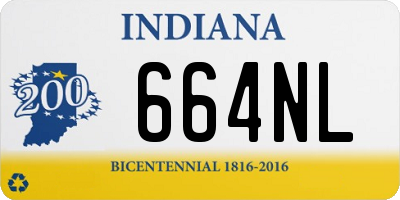 IN license plate 664NL