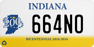 IN license plate 664NO