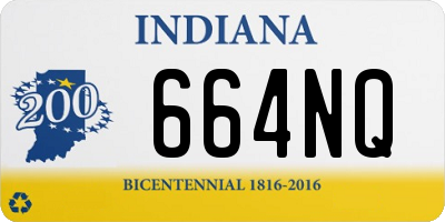 IN license plate 664NQ