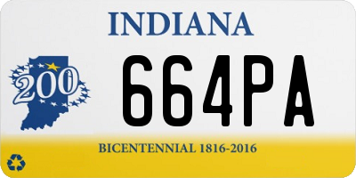 IN license plate 664PA