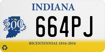 IN license plate 664PJ