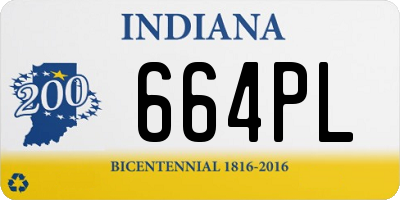 IN license plate 664PL