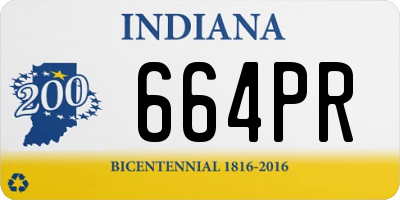 IN license plate 664PR