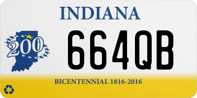 IN license plate 664QB