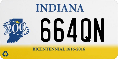 IN license plate 664QN