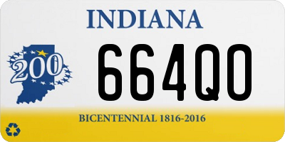 IN license plate 664QO