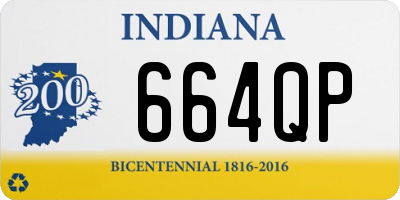 IN license plate 664QP