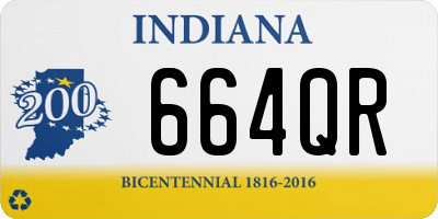 IN license plate 664QR