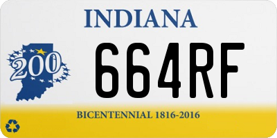 IN license plate 664RF