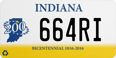 IN license plate 664RI