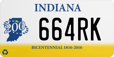 IN license plate 664RK