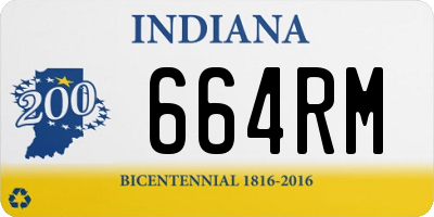 IN license plate 664RM