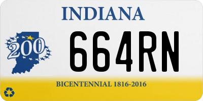 IN license plate 664RN