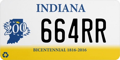 IN license plate 664RR