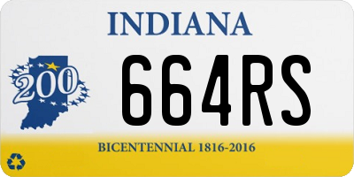 IN license plate 664RS