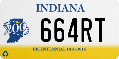 IN license plate 664RT