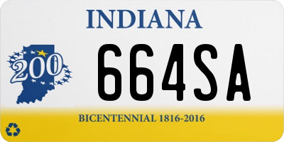 IN license plate 664SA