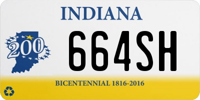IN license plate 664SH