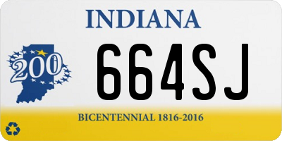 IN license plate 664SJ