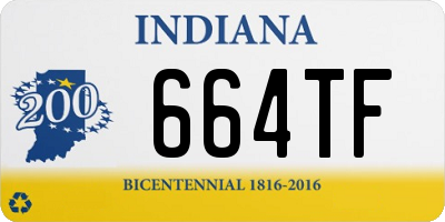 IN license plate 664TF