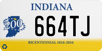 IN license plate 664TJ