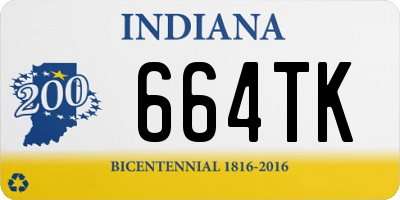 IN license plate 664TK