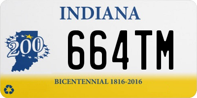 IN license plate 664TM