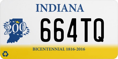 IN license plate 664TQ