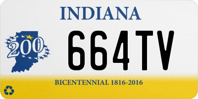 IN license plate 664TV